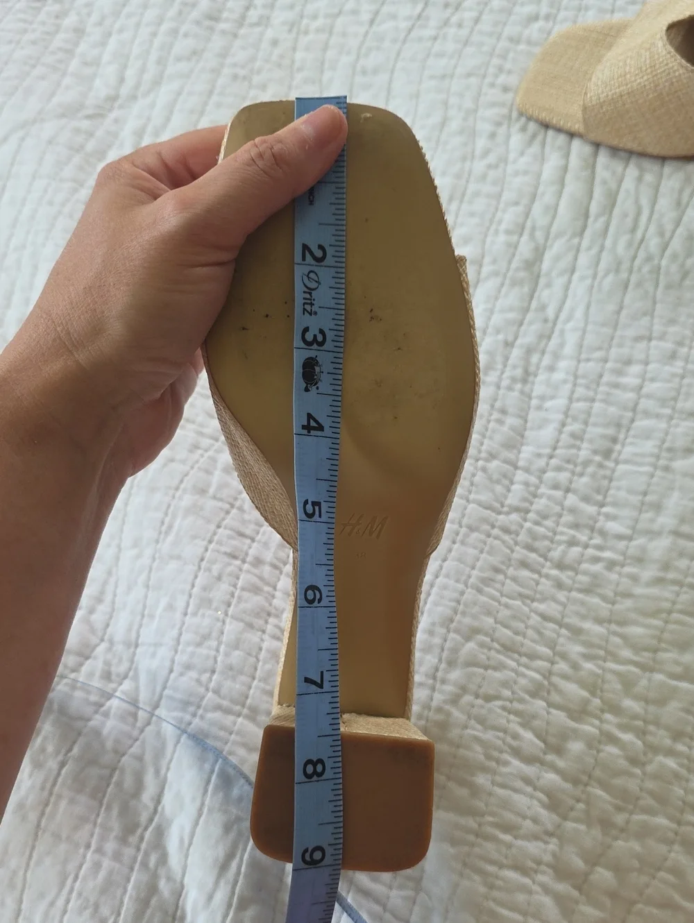 Straw Sandals Size 38